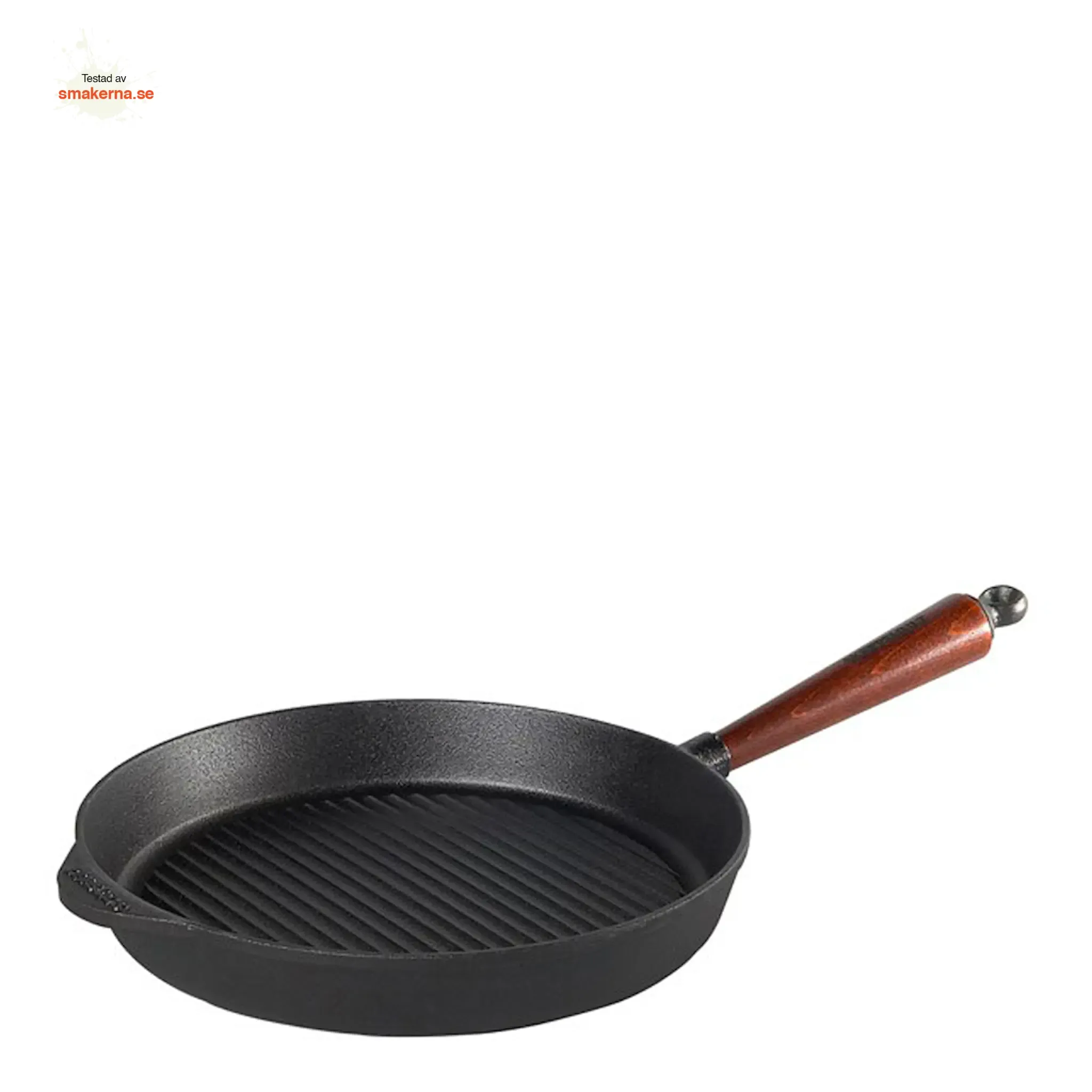 Traditional Grillpanna med trähandtag 28 cm